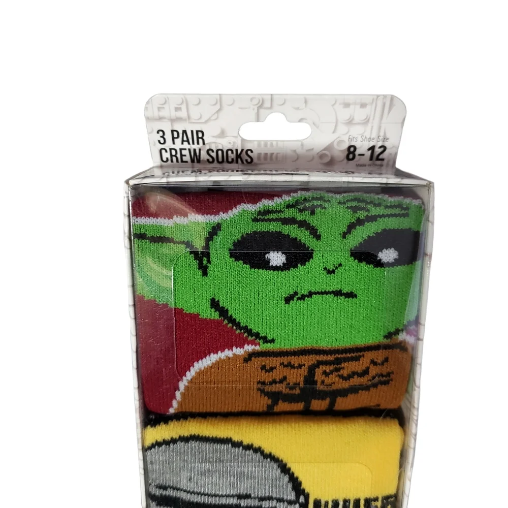 Disney‎ Lego Star Wars Crew Socks 3 Pairs New